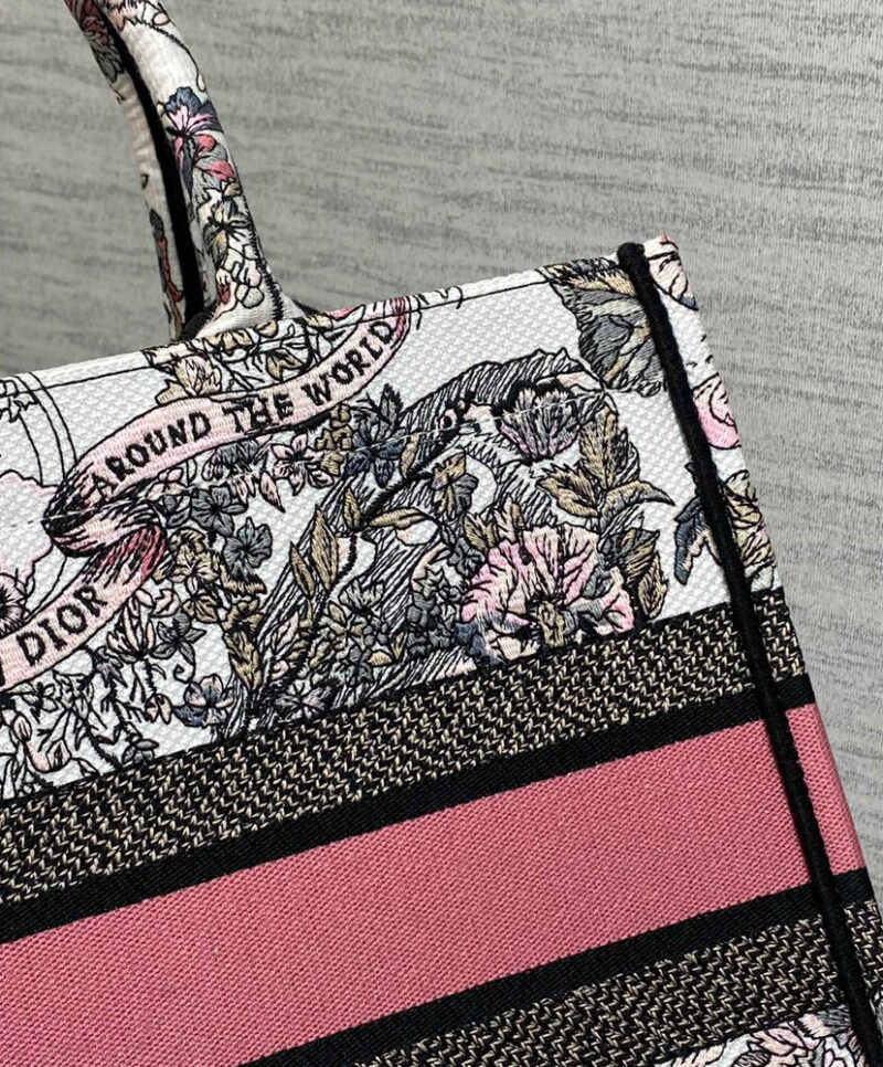 Christian Dior Medium Dior Book Tote Pink